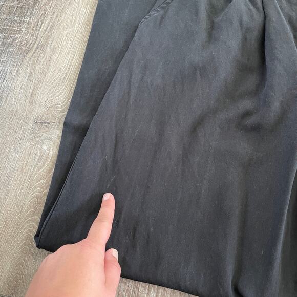 Reformation Mason Wide Leg Pleated Chino Pant in Black - Size: 4 - Picture 5 of 10